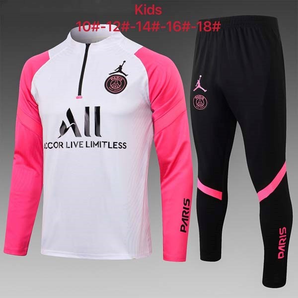 Kinder Trainingsanzug Paris Saint Germain 2022 Pink Weiß